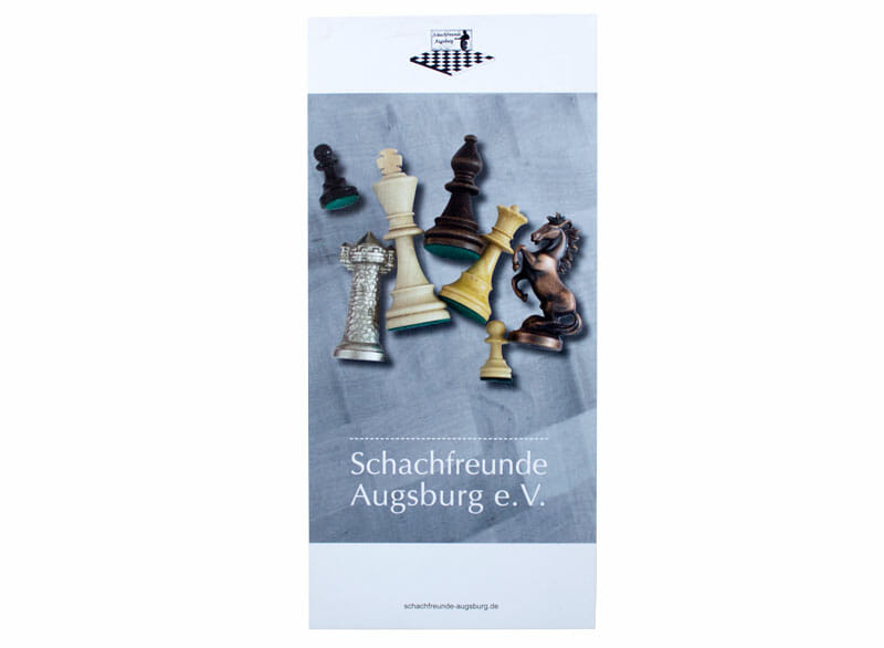 Printdesign Schachfreunde Augsburg e.V. Flyer